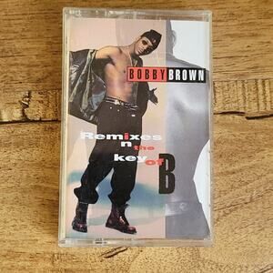 Vtg 1993 Bobby Brown REMIXES IN THE KEY OF B Cassette Tape
